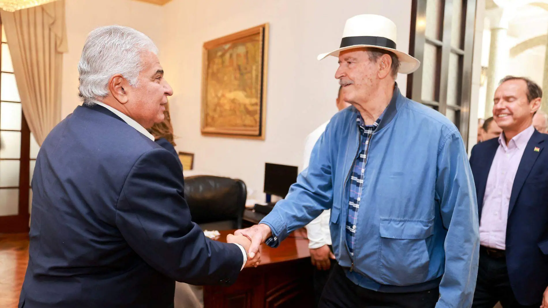 Vicente Fox con Jose Raul Mulino